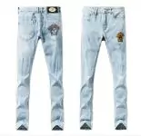 versace jeans denim pants 2020 broderie blue